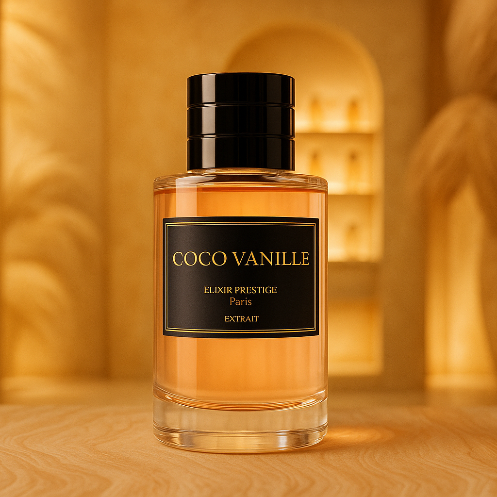 Arrière-plan pour parfum Coco Vanille
